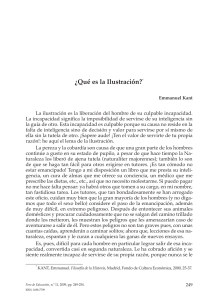 Texto. Kant, I. Qué Es La Ilustracion