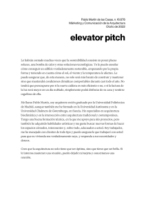 martín de las casas, pablo elevator pitch