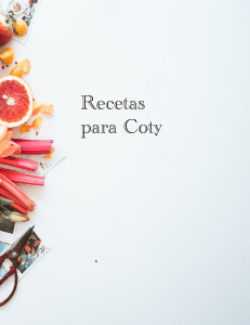 Recetas de Coty 