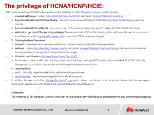 HCNA-HNTD Intermediate Lab Guide V2.2