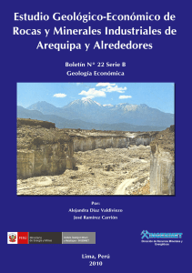 Estudio geologico economico rocas minerales industriales Arequipa