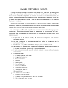 PLAN DE CONVIVENCIA ESCOLAR (1)