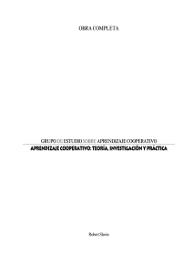 Aprendizaje Cooperativo: Teor&iacute;a, Investigaci&oacute;n y Pr&aacute;ctica