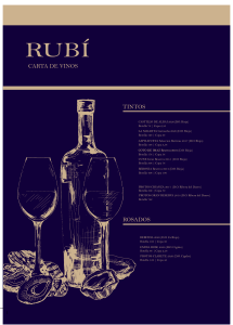 RUBI CARTA DE VINOS