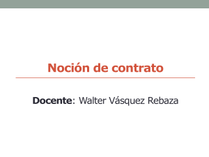 Noción de contrato