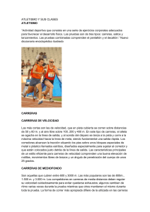 Atletismo: Tipos de Carreras y Características