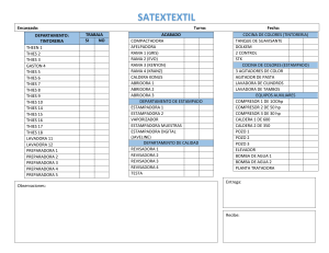 tabla de maquinaria