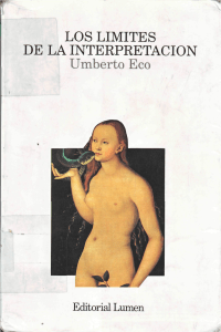 Eco - Los Limites de La Interpretacion (Spanish Edition) (1995) - libgen.lc