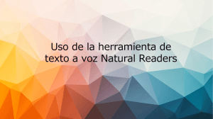 Uso de Natural Readers texto a voz