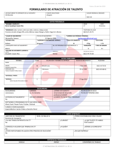FORMULARIO DE ATRACCIÓN DE TALENTO 2021