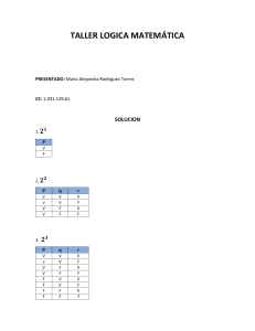 TABLAS DE LA VERDAD