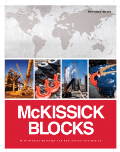 2016 Crosby General Catalog  English Imperial McKissick Blocks
