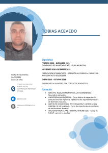 TOBIAS ACEVEDO - CV