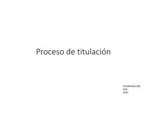 Proceso de titulación QFB