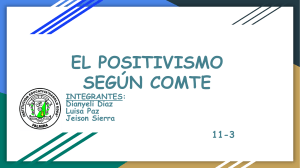 EL positivismo según comte presentacion11-3