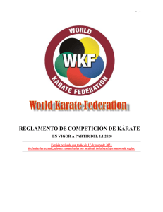 WKF Competition Rules 2020 ES