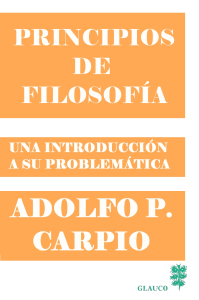 Carpio - Principios de filosofía