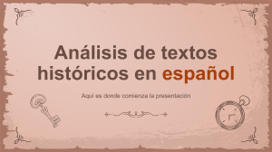 Analysis of Spanish Historical Texts   by Slidesgo