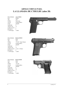 armas cortas cthulhu