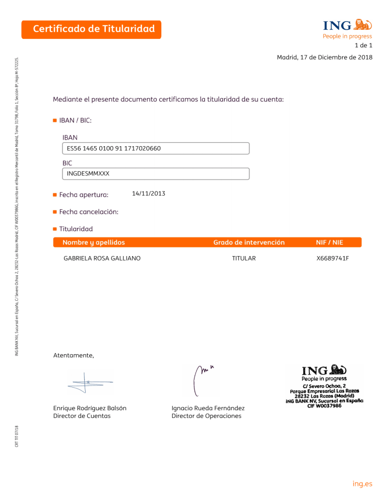 Certificado Titularidad Cuenta Ing Direct Actualizado - vrogue.co