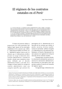 DANÓS ORDÓÑEZ, Jorge, “El régimen de los contratos estatales en el Perú”, Revista de Derecho Administrativo, nº 2, 2006