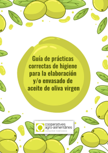 Practicas Correctas de Higiene para la elaboración y/o envasado de aceite de oliva virgen extra