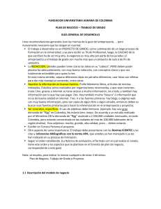 Proyecto Grado - Plan de Negocio 2021 - Guía de Elaboración