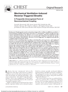 Mechanical Ventilation-Induced Reverse-Triggered CHEST 4 2013