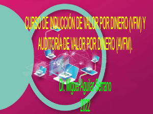 Curso de inducción de valor por dinero y auditoría de valor por dinero