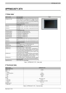 Data sheet 4PP065.0571-X74 V2.30