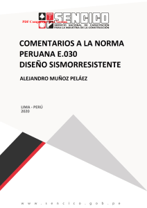 COMENTARIOS A LA NORMA PERUANA E.030 DISEÑO SISMORRESISTENTE (1) Compressed1