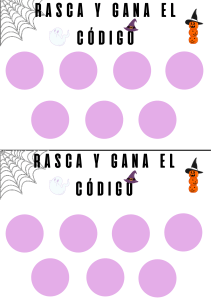 RASCA Y GANA EL CÓDIGO 