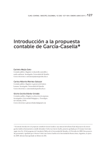 Introduccion a la propuesta contable de Garcia-Cas