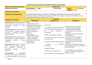 planificacion de primero