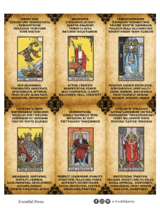 Tarot Cards with Keywords Antique-1