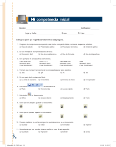 Examen tema procesador de texto