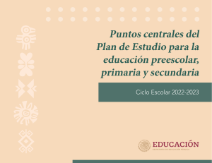 2. Puntos centrales del Plan de Estudio