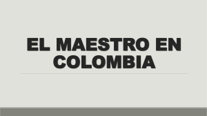 EL MAESTRO EN COLOMBIA