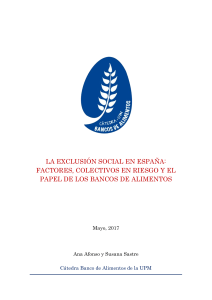 LA EXCLUSIÓN SOCIAL EN ESPAÑA  FACTORES, COLECTIVOS EN RIESGO Y EL PAPEL DE LOS BdA