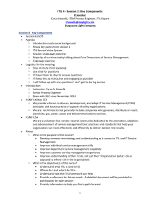 Notes ITIL4 Session 2-Key Components