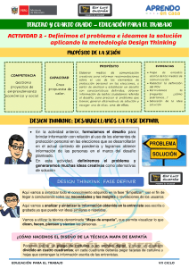 I EXPERIENCIA DE APRENDIZAJE - ACT 2-  3° Y 4° web GRADO