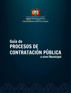 Guia Contratacion Publica a nivel Municipal Bolivia