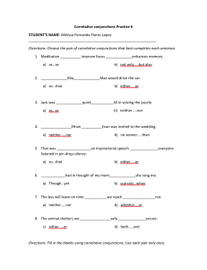 Correlative conjunctions Practice 6