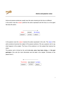 active and passive voice