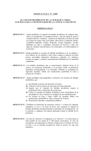 Ordenanza 3.050 Concejo Deliberante de la Ciudad de La Rioja