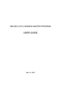 infoPLC net MELSEC Q PLC MODBUS MASTER USER GUIDE