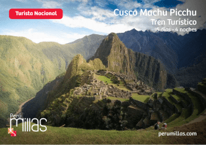 Tour Cusco y Machupicchu Clásico 5 Días y 4 noches  Nacional- Perú Millas