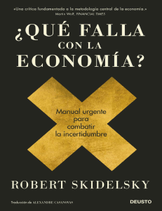 ¿Qué falla con la economía  - Robert Skidelsky