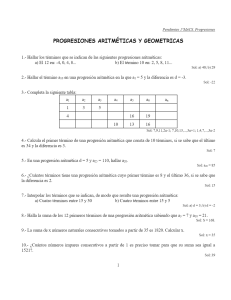 Progresiones Aritmeticas