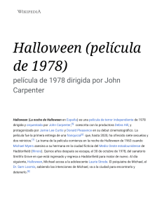 Halloween (película de 1978) - Wikipedia, la enciclopedia libre